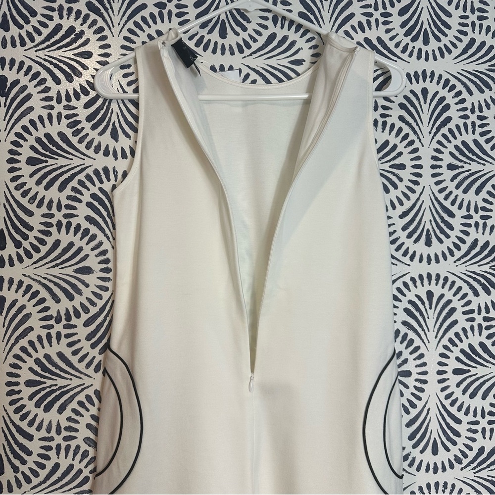 Lisa Perry Barneys New York Ivory Circle Mod Pocket Dress - Picture 5 of 12